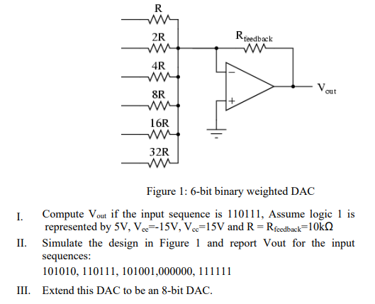 Solved The circuit shown in Figure 1 is for a 6-bit | Chegg.com