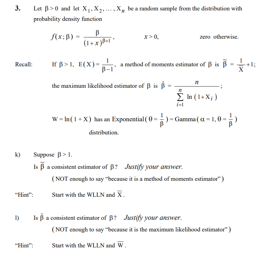 Solved 3 Let Ss 0 And Let X X X Be A Random Sam Chegg Com