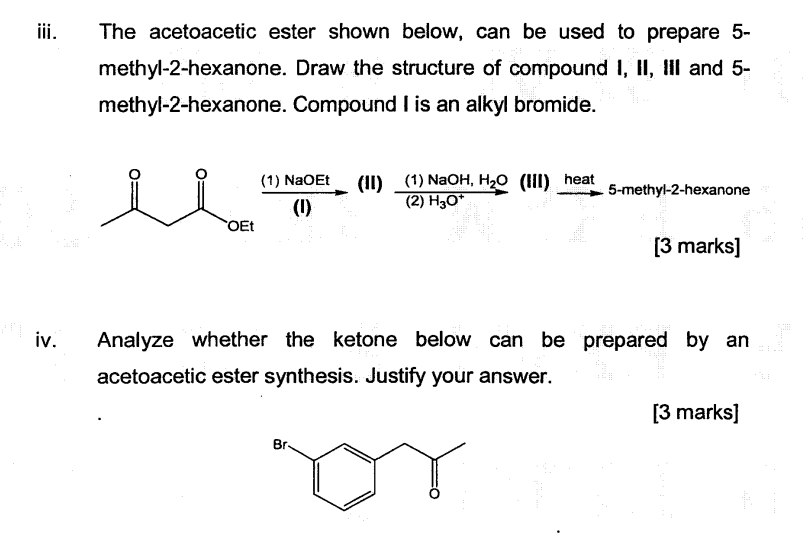 Solved Malonic ester and acetoacetic ester synthesis are | Chegg.com