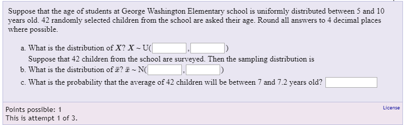 Solved Suppose that the age of students at George Washington | Chegg.com
