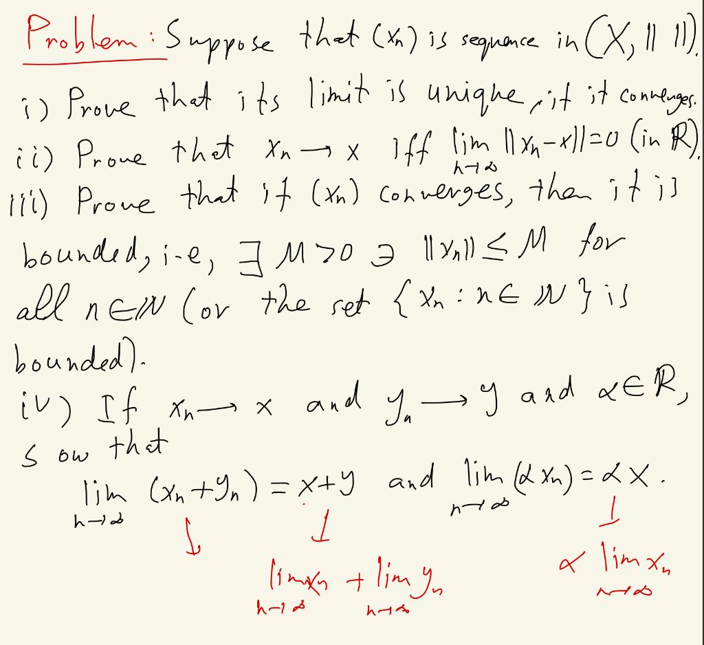 Solved h72 î Problem: Suppose that (xh) is sequence in CX, | Chegg.com