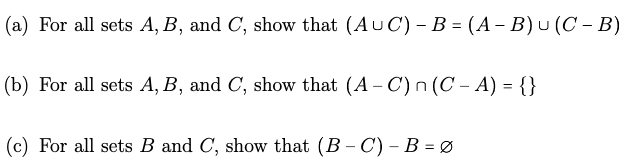 Solved 6. With the aid of Set Identities, make a proof with | Chegg.com