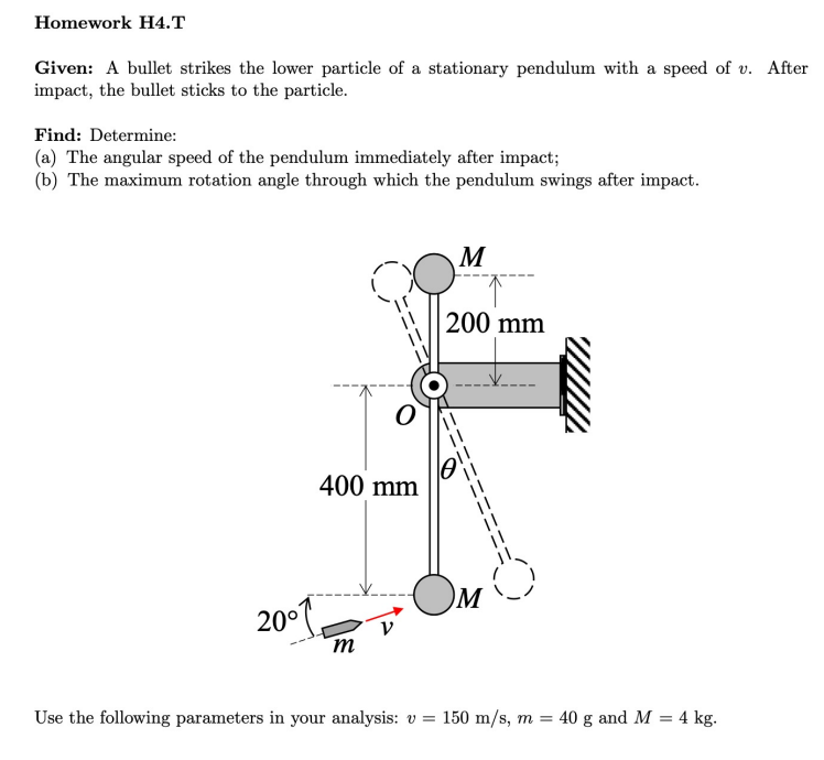 Solved A bullet strikes the lower particle of a stationary | Chegg.com