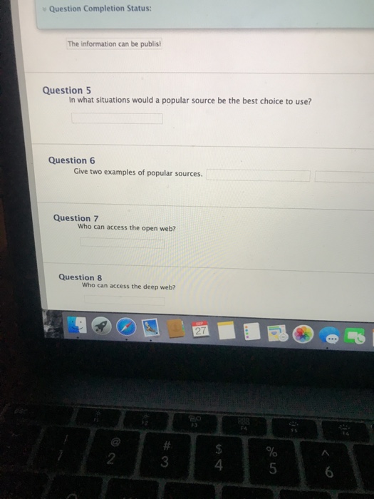 Solved Question Completion Status: The information can be | Chegg.com