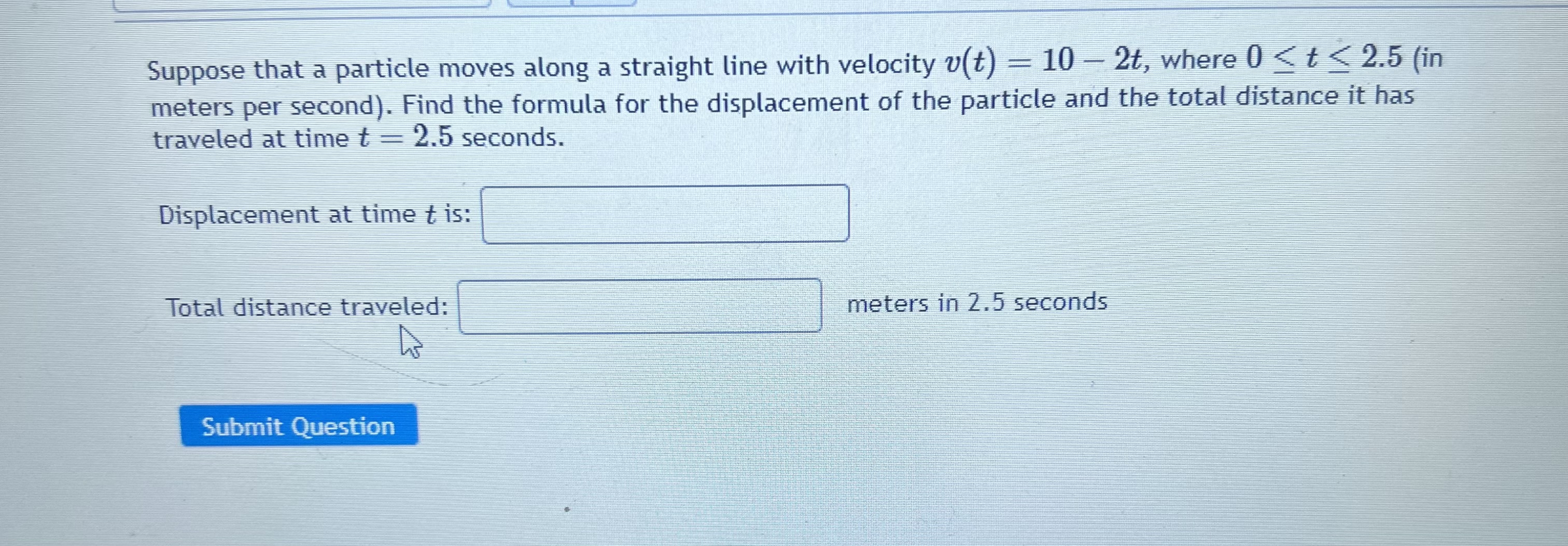 Solved Suppose That A Particle Moves Along A Straight Line | Chegg.com