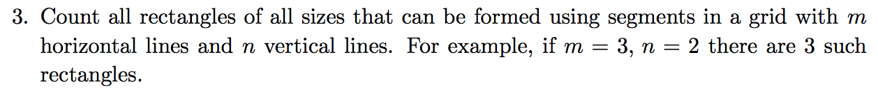 Solved 3. Count all rectangles of all sizes that can be | Chegg.com