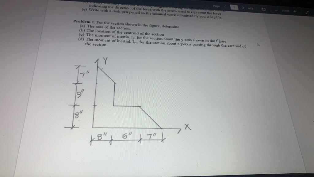 Solved Page indicating the direction of the force with the | Chegg.com