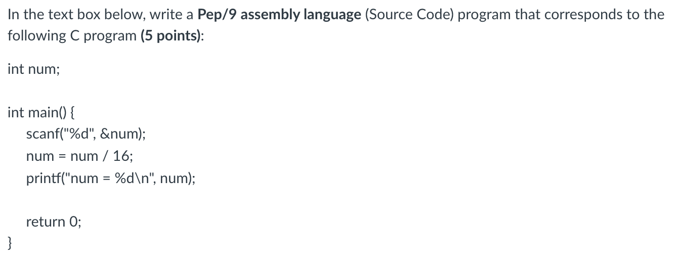 Solved Please only write this in assembly language using | Chegg.com