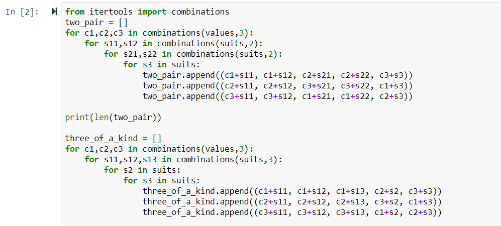(Solved) : Program Python Running Jupyter Question Listed Hand Types ...