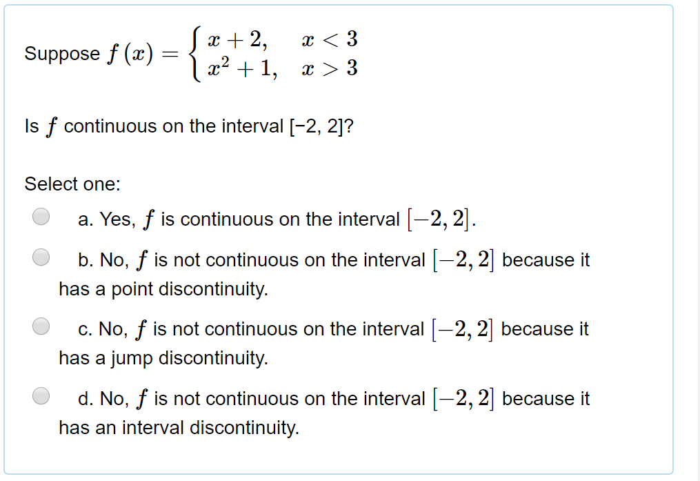 Solved 2 Suppose F X 1 Is F X Continuous At X 1