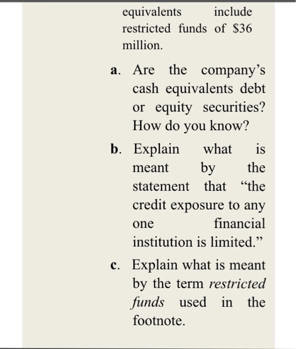 Solved BRIEF EXERCISE 7.1 Cash and Cash Equivalents The