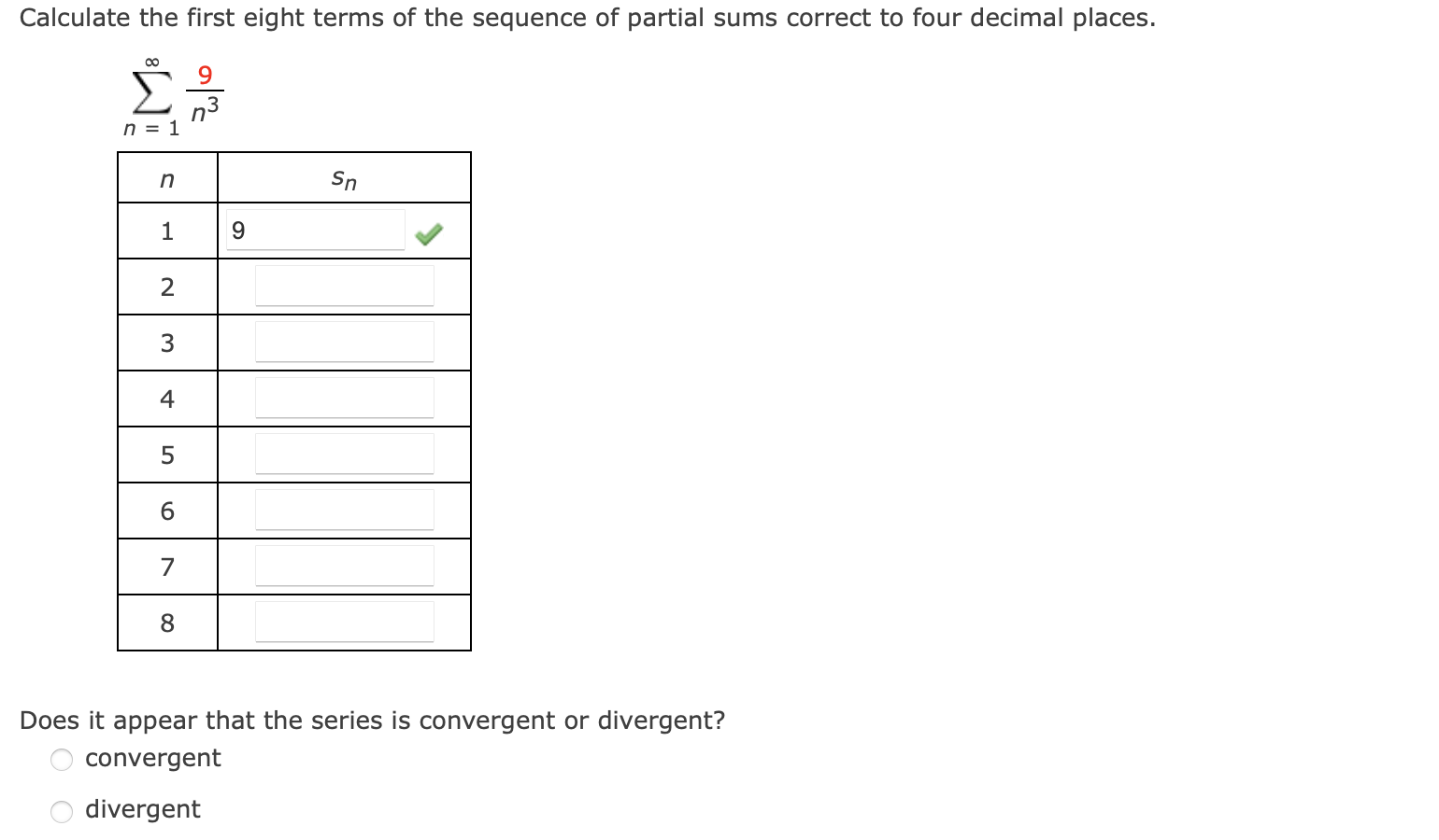 Solved Calculate The First Eight Terms Of The Sequence Of | Chegg.com