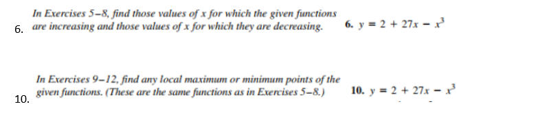 Solved In Exercises 5-8, find those values of x for which | Chegg.com