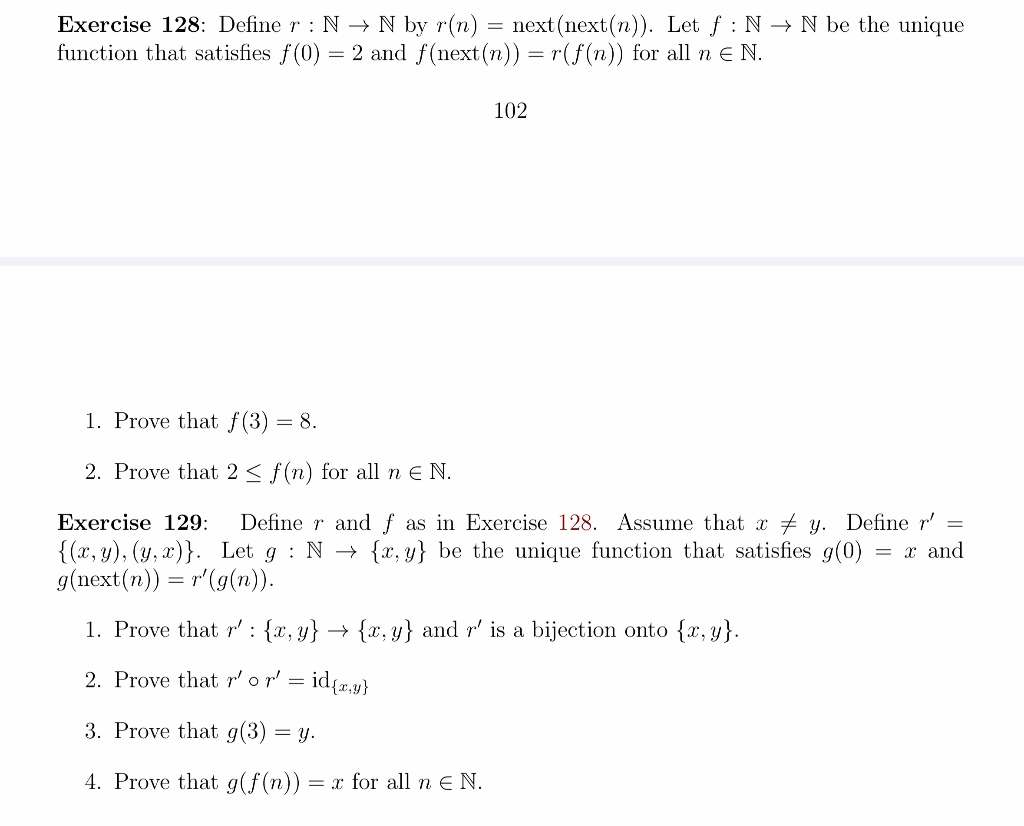 Solved Exercise 128 Define R N N By R N Next Next N Chegg Com Solved Exercise 128 Define R N N By R N Next Next N Chegg Com