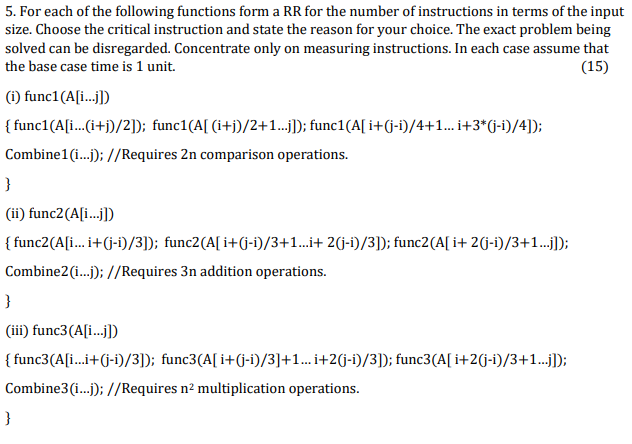 Solved Given the instruction for each of the following