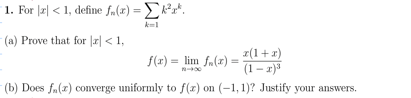 Solved 1. For ∣x∣