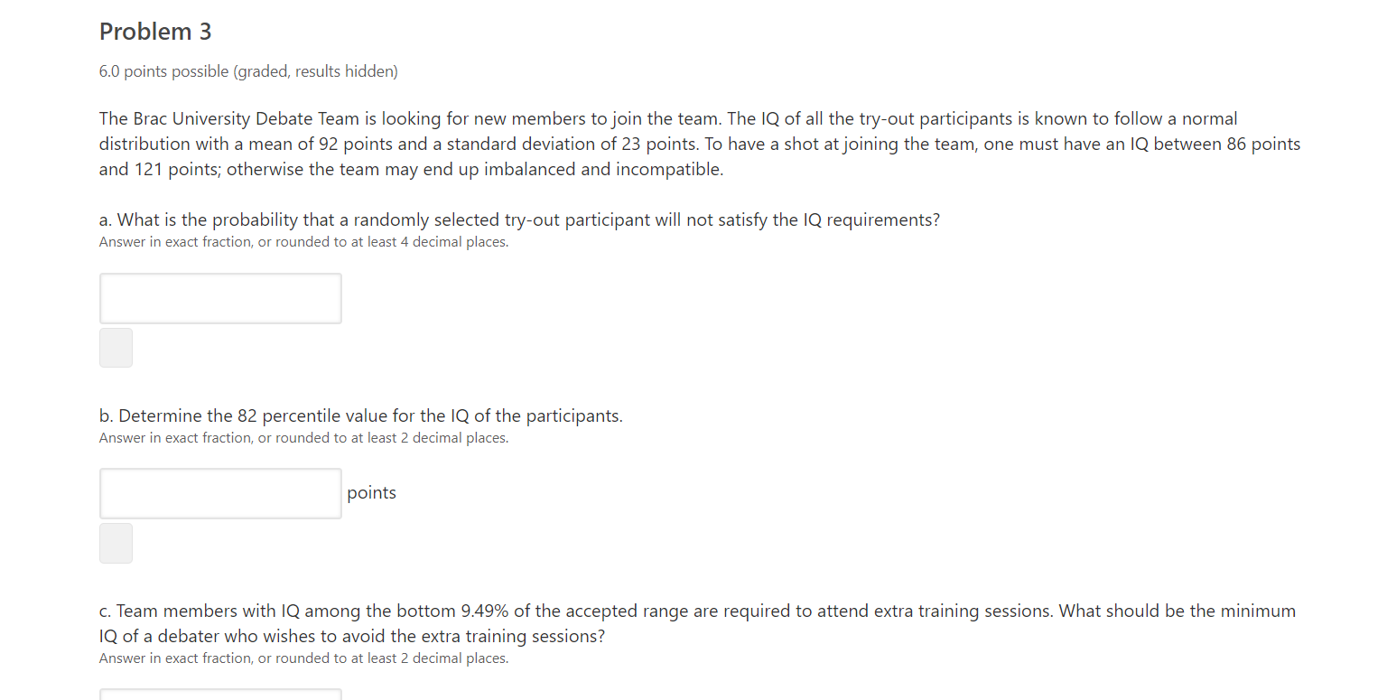 Solved Problem 3 6.0 points possible (graded, results | Chegg.com
