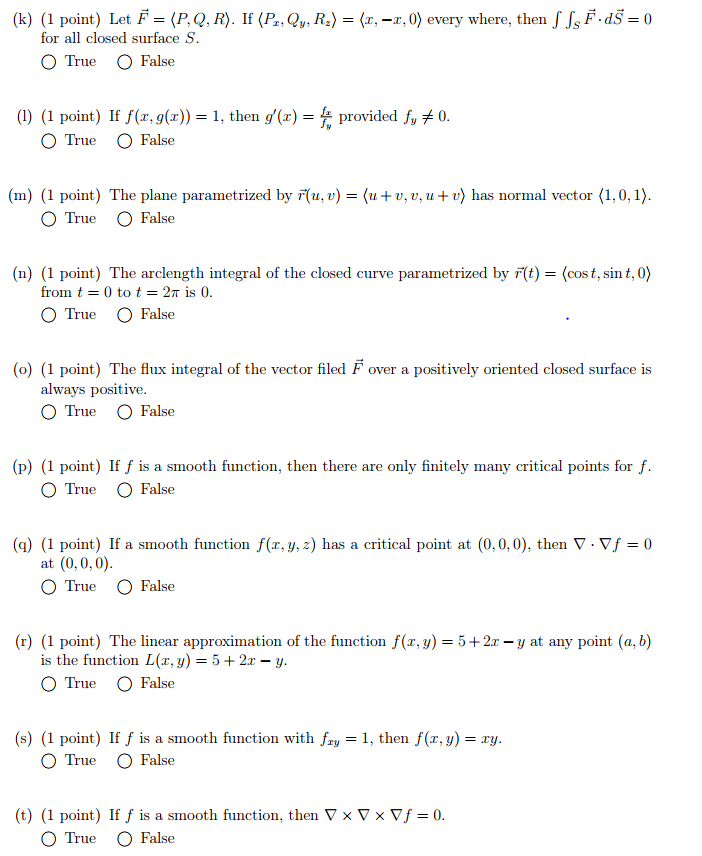 Solved K 1 Point Let F P Q R If Ps Qy R2 Chegg Com