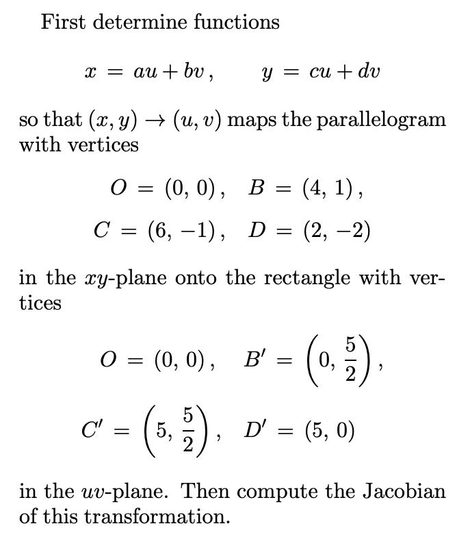 Solved First Determine Functions X Au Bv Y Cu Dv Chegg Com