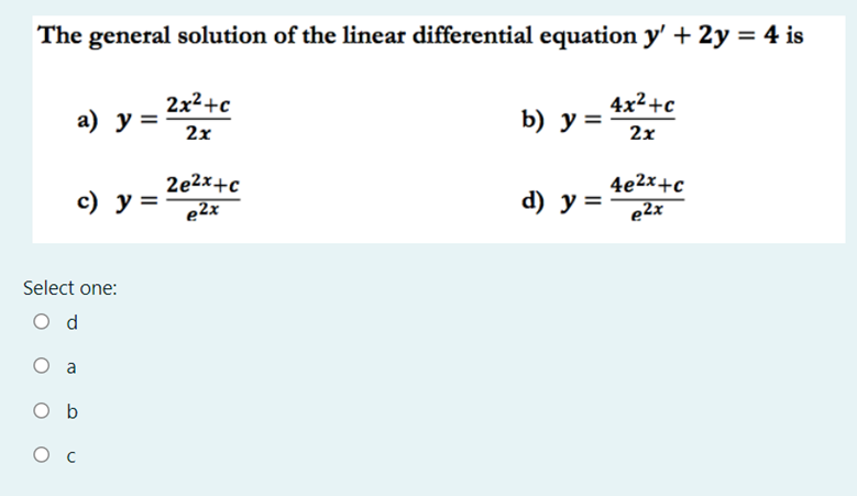 Solved Differential Equations Please help quickly I just | Chegg.com