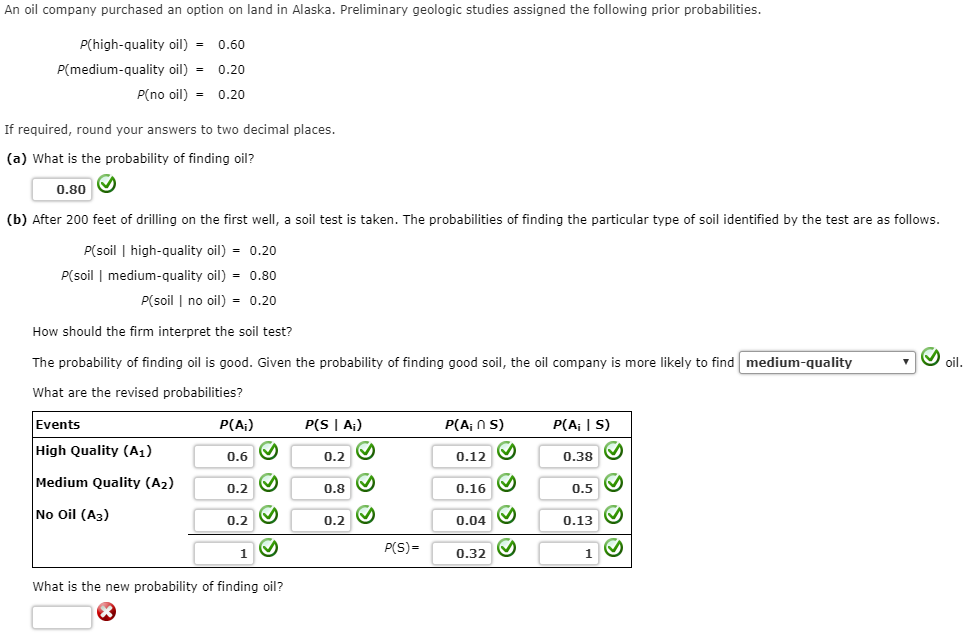 Solved An oil company purchased an option on land in Alaska.