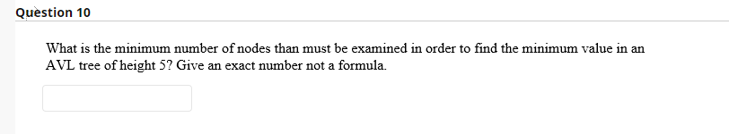 Solved Question 10 What is the minimum number of nodes than | Chegg.com