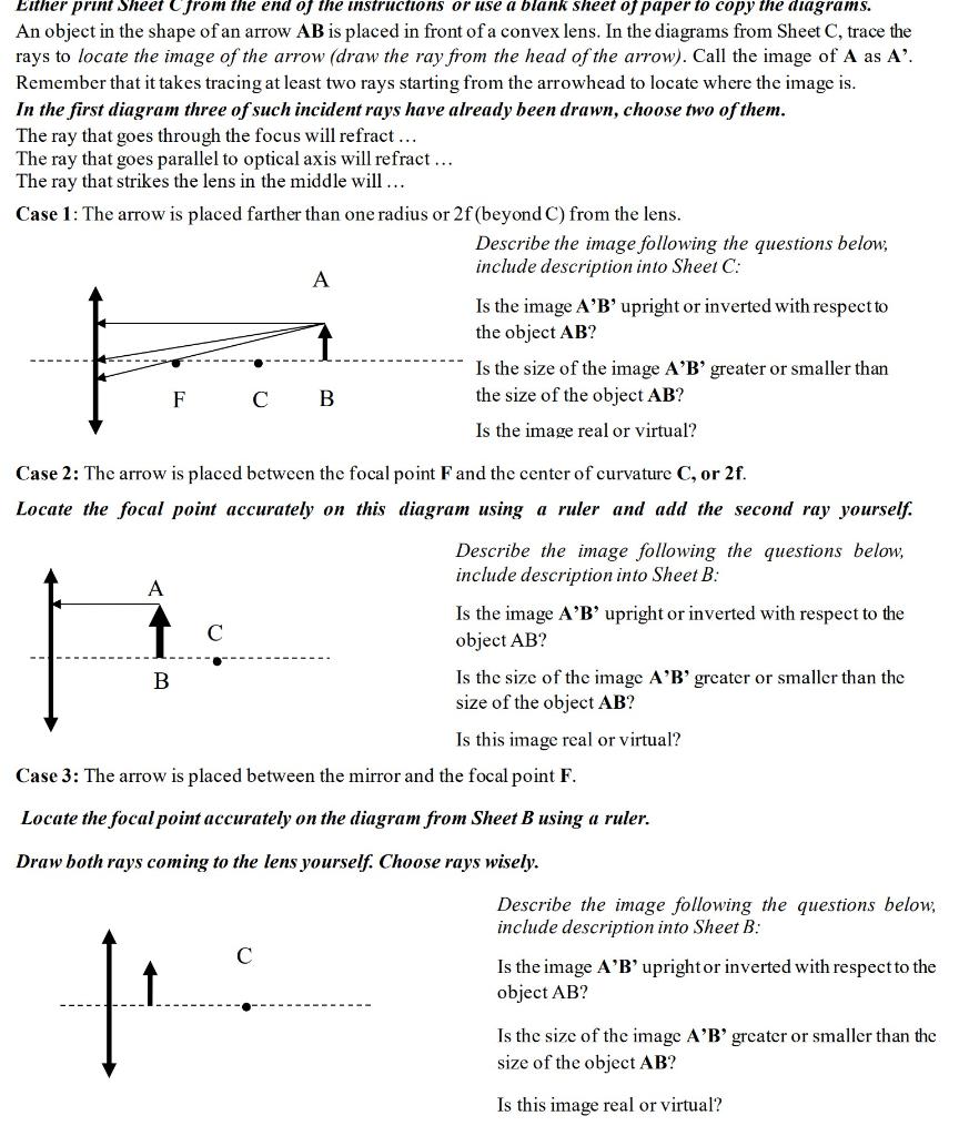 Solved An object in the shape of an arrow AB is placed in | Chegg.com