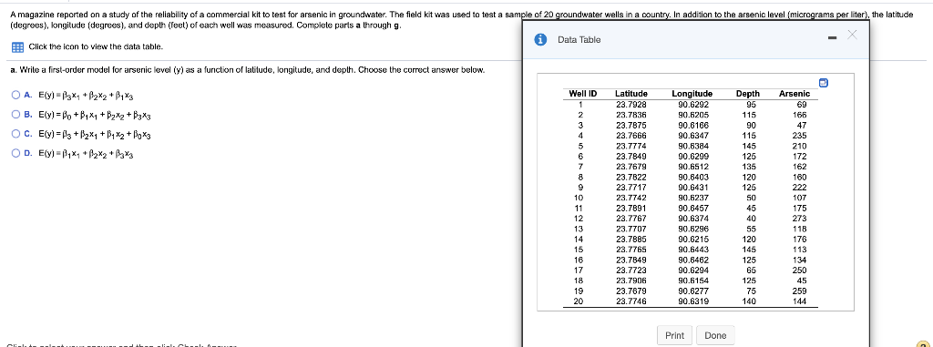 Solved Answer all questions using the table I uploaded, will | Chegg.com