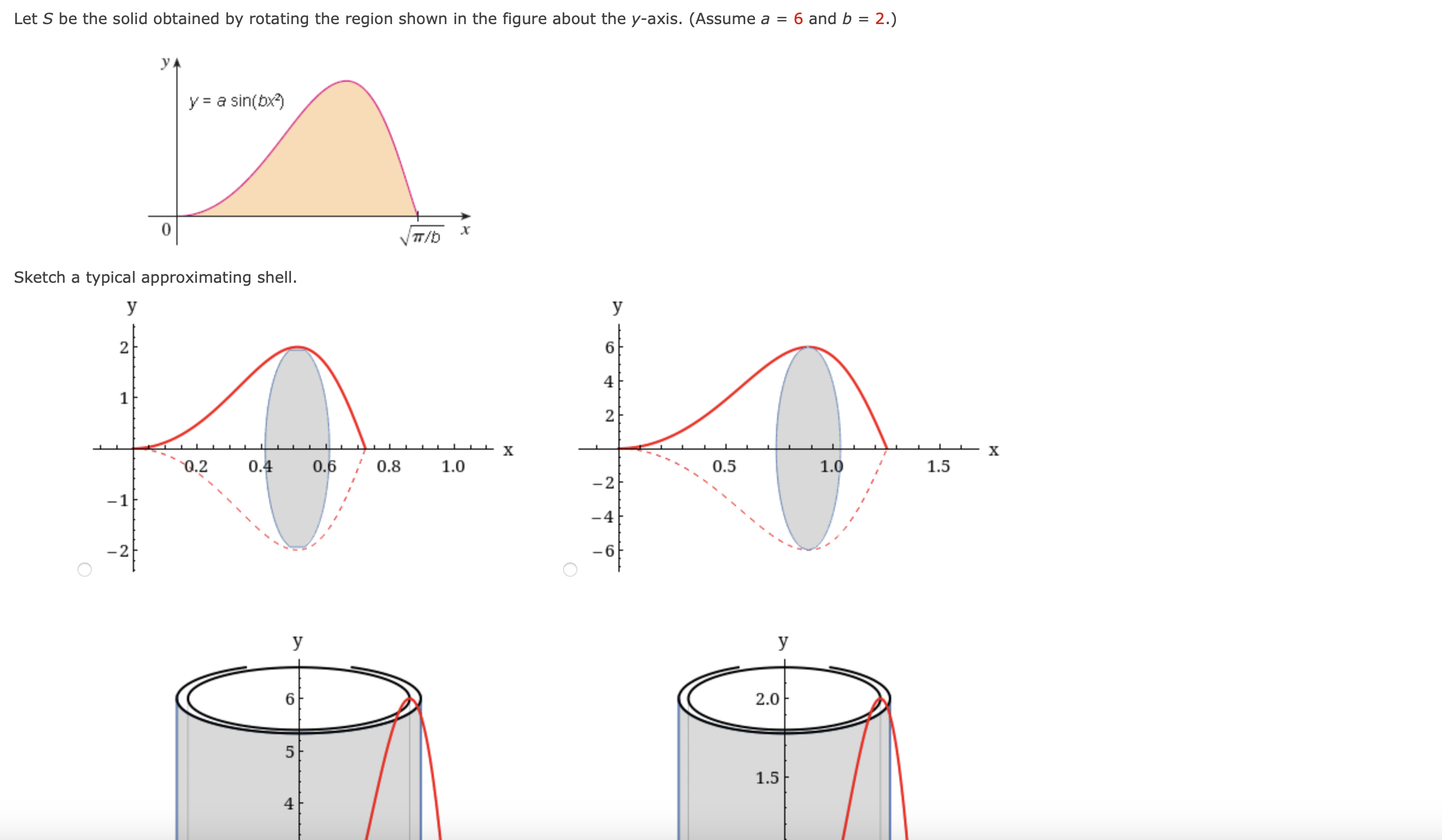 Typical Approximating Shell Let ?( S ??) be the solid obtained by rotating the | Chegg.com