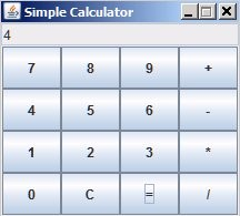 Solved Create a Simple Calculator in JAVA with a | Chegg.com
