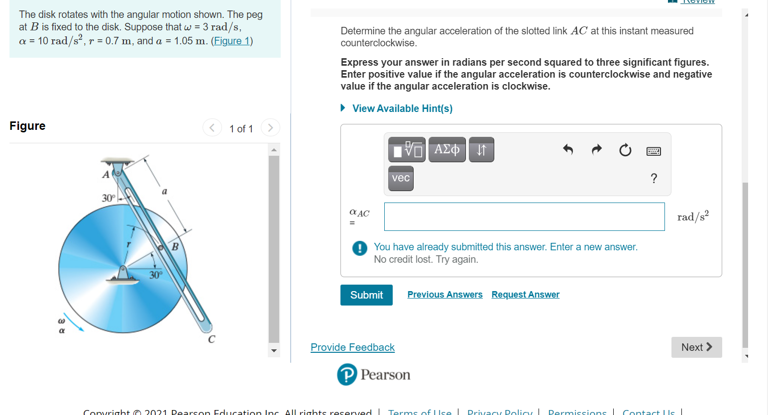 Solved The Disk Rotates With The Angular Motion Shown. The | Chegg.com