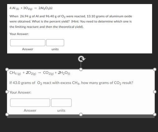 Solved 4Al(S)+3O2( g)>2Al2O3( s) When 26.94 g of Al and | Chegg.com