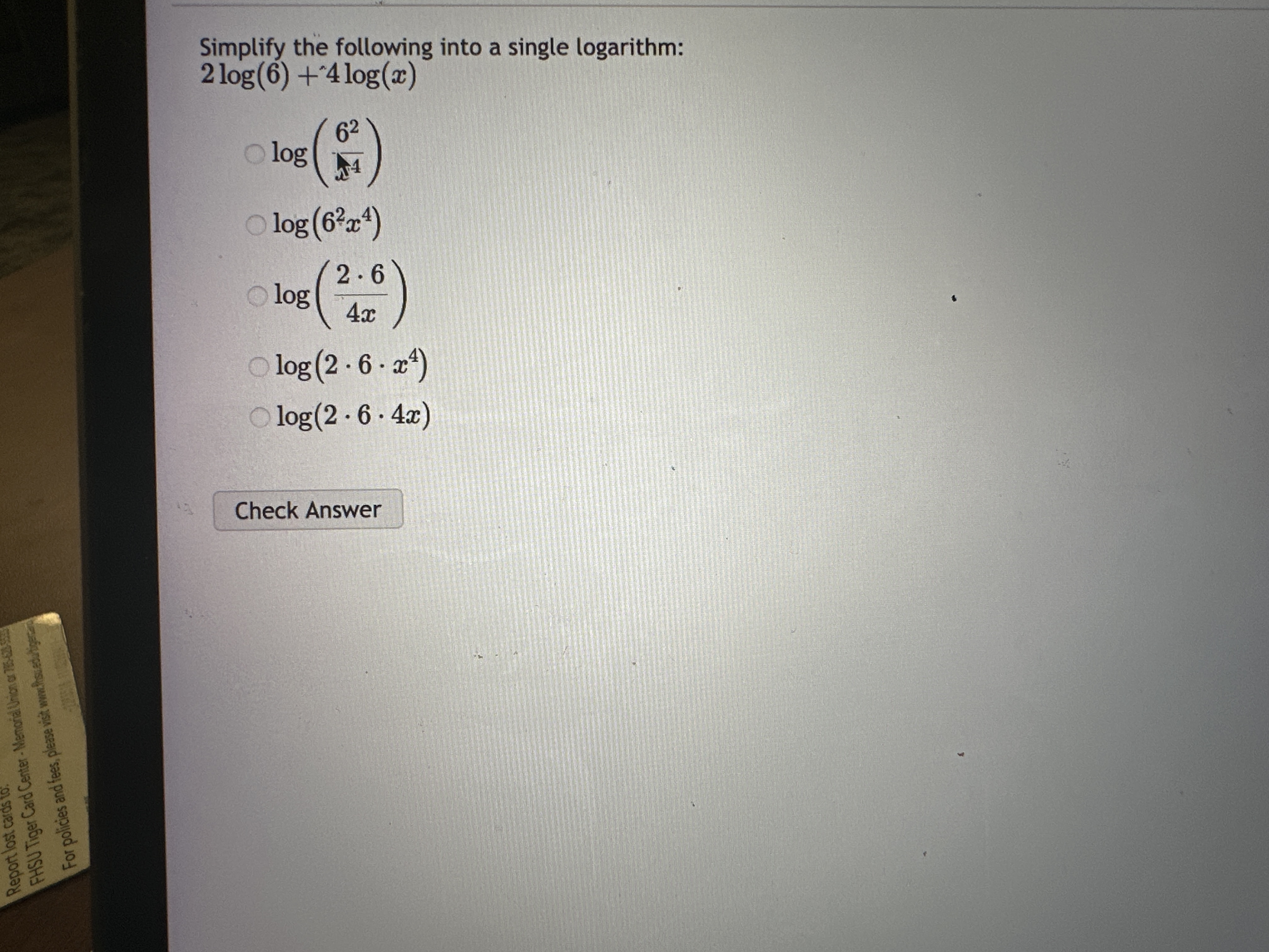 Solved Simplify the following into a single | Chegg.com