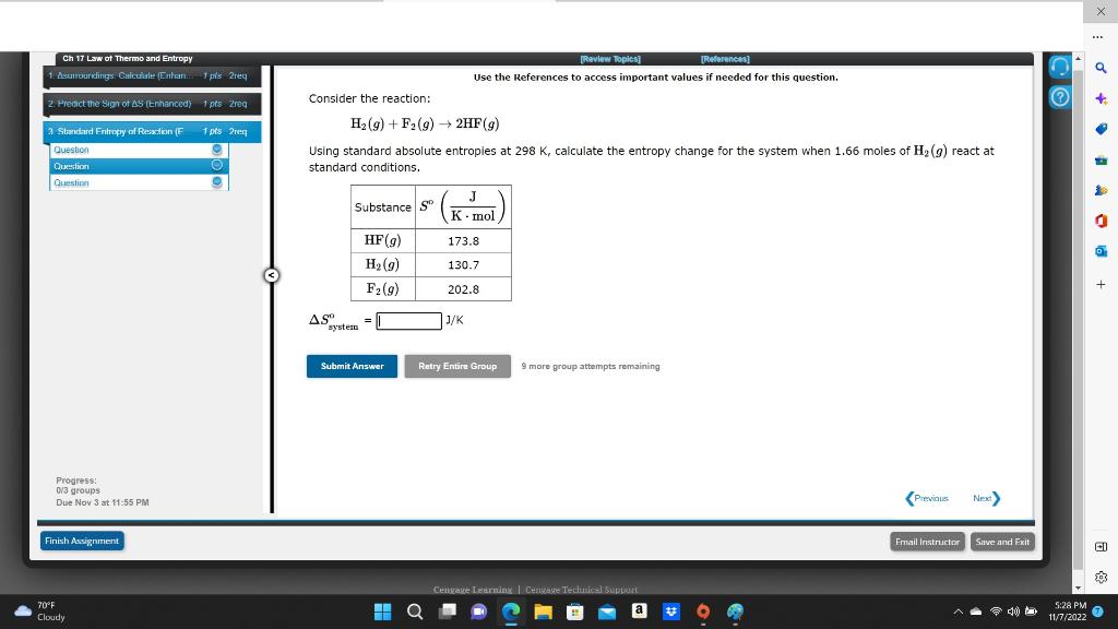 Solved Use the References to access important values if | Chegg.com