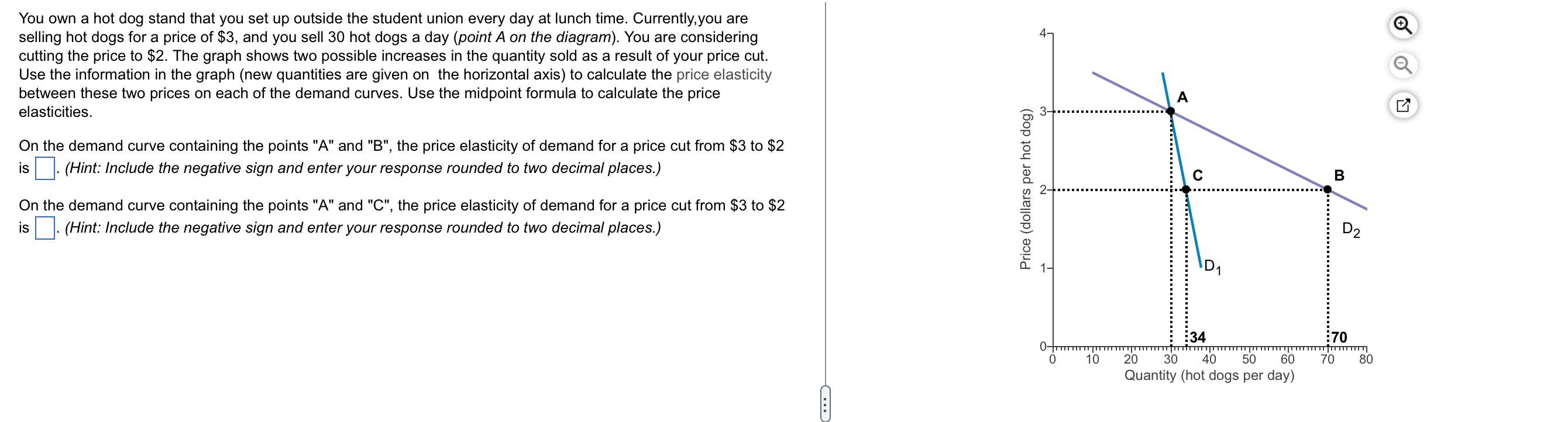 4 You own a hot dog stand that you set up outside