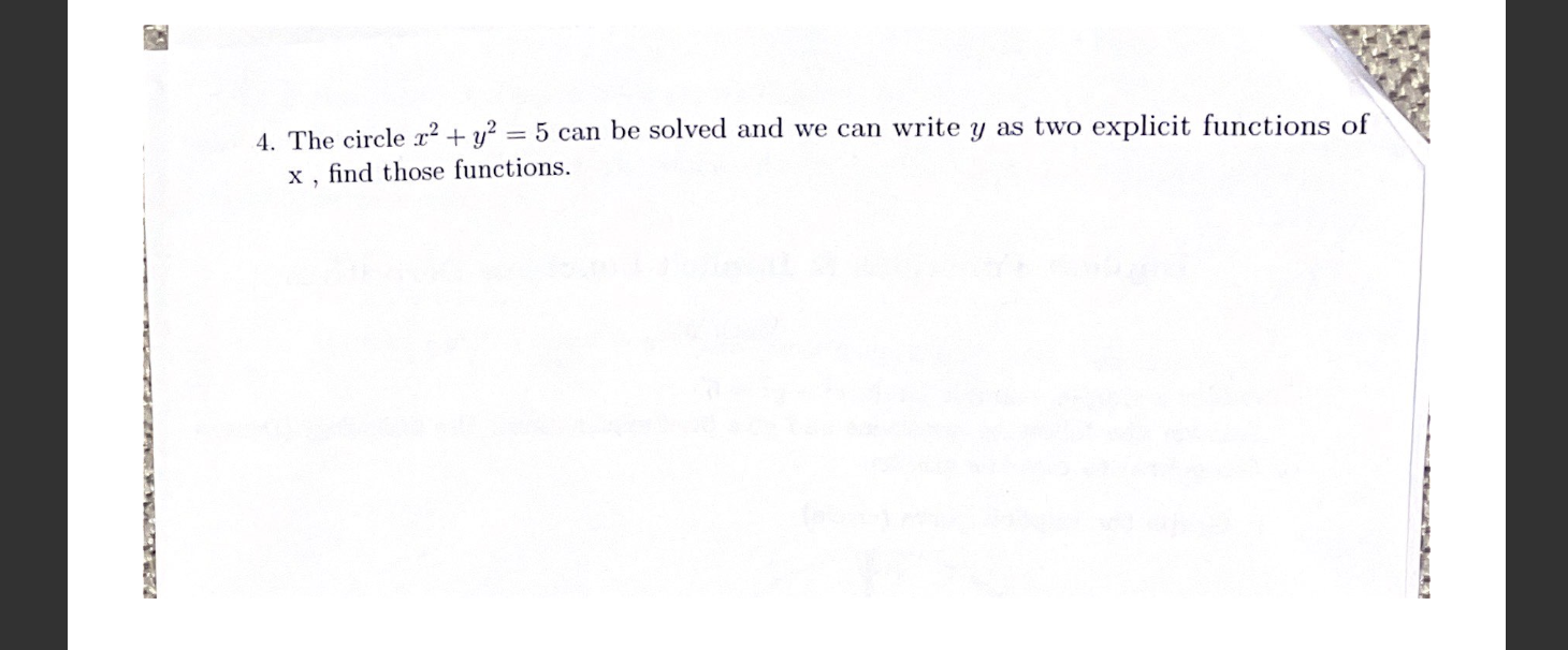 Solved 9. Now, here are a few implicit curves find a point | Chegg.com