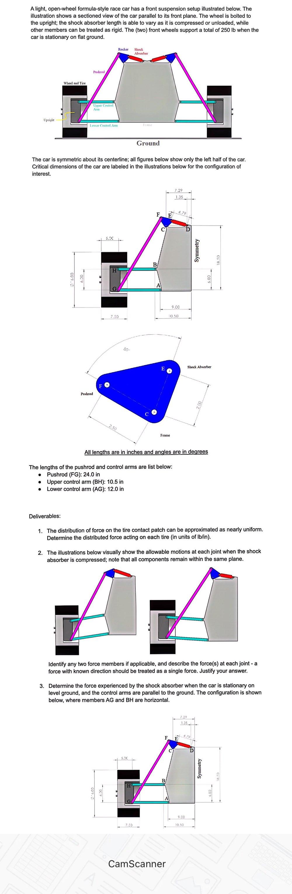 Solved A light, openwheel formulastyle race car has a