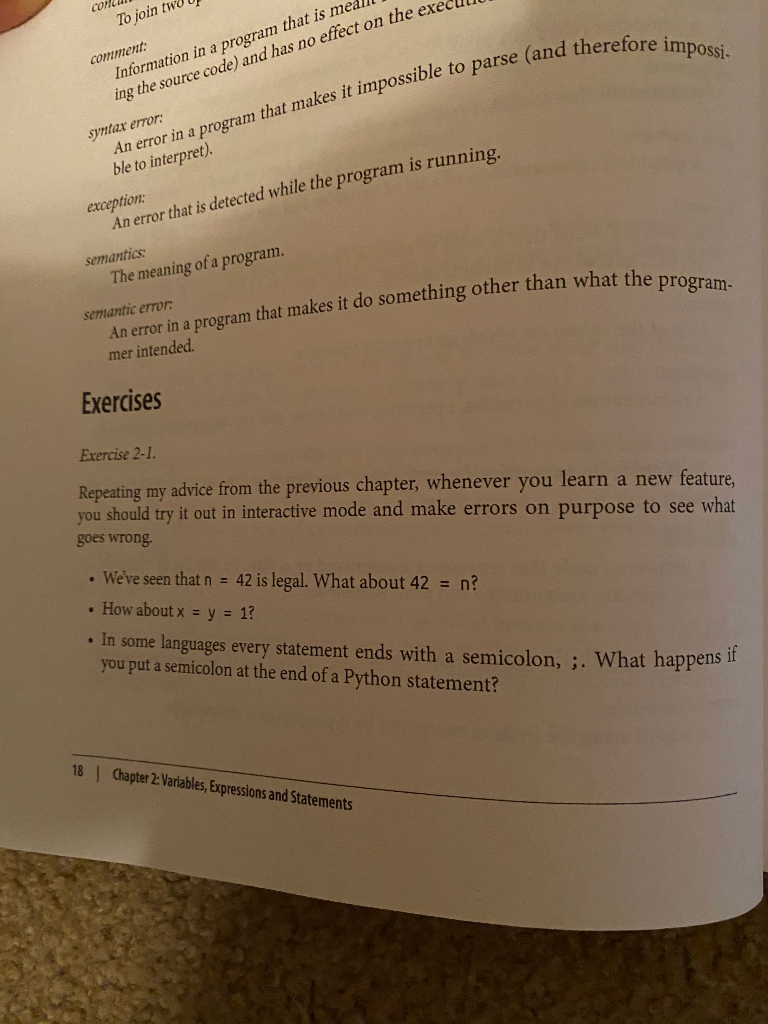Solved An error in a program that makes it impossible to | Chegg.com