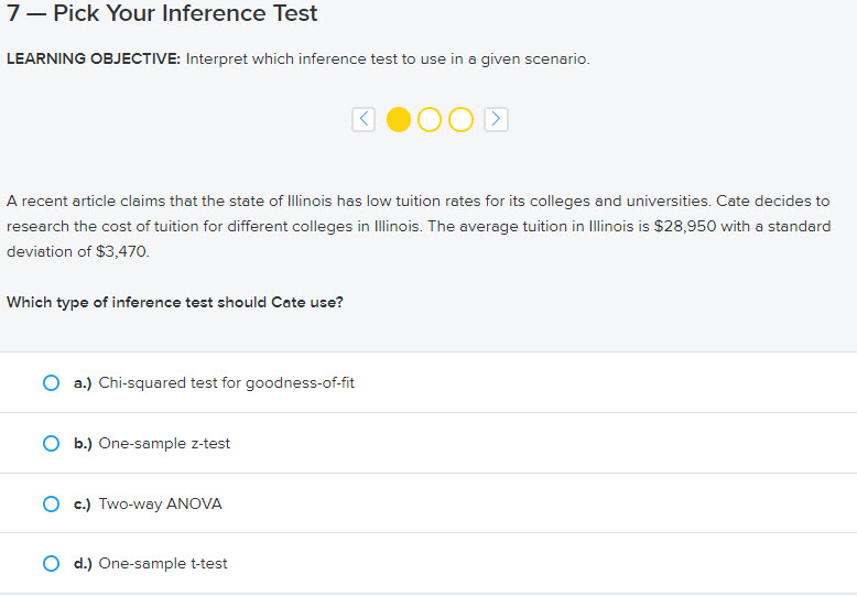Solved 7 – Pick Your Inference Test LEARNING OBJECTIVE: | Chegg.com