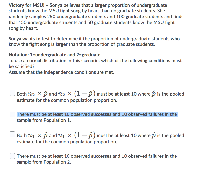 Solved Victory For Msu Sonya Believes That A Larger Pr Chegg Com From the album notre i am a real msu can, like a #10. solved victory for msu sonya