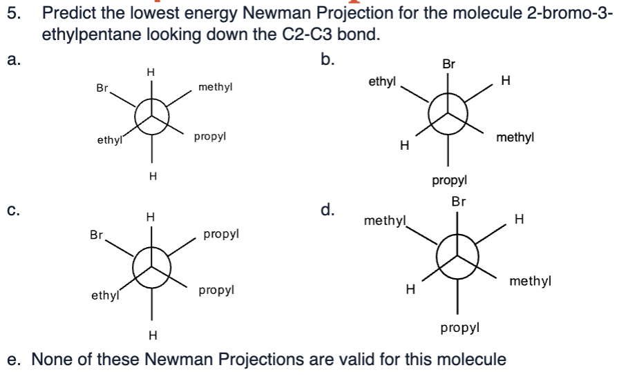 Solved The answer is e. but can you label the bonds of the | Chegg.com