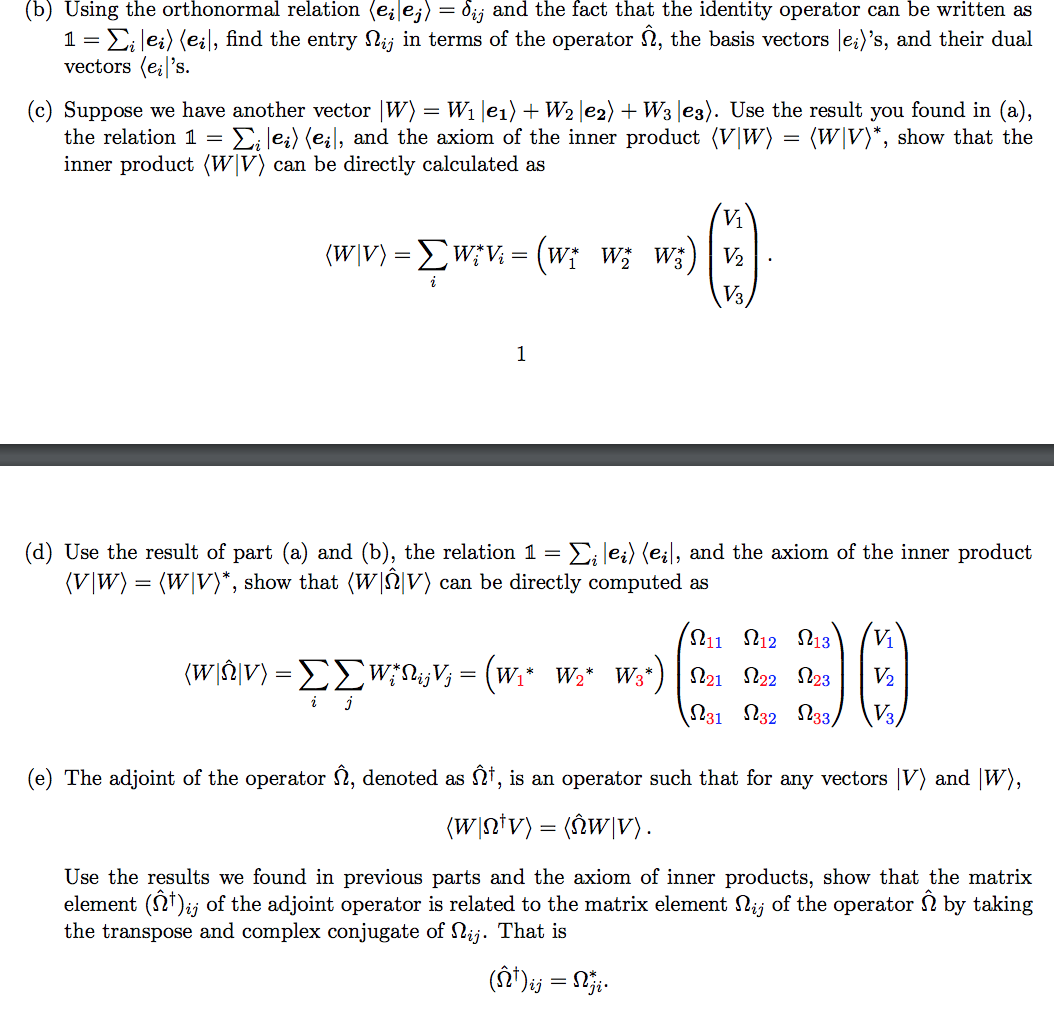 Solved Consider a complex vector space V whose dimension is | Chegg.com
