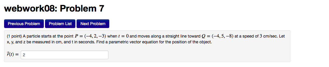 Solved webwork08: Problem 8 Previous Problem Problem List | Chegg.com