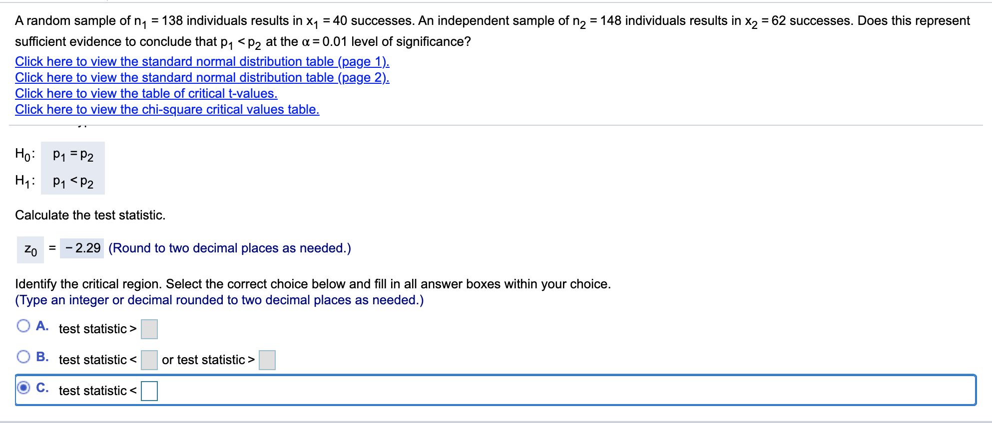 Solved A random sample of n1 = 138 individuals results in X4 | Chegg.com
