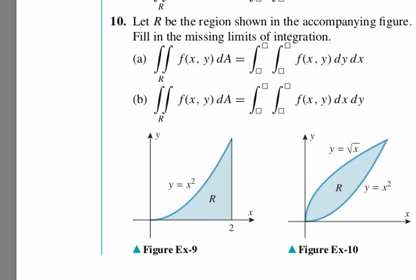 Solved 10. Let R Be The Region Shown In The Accompanying | Chegg.com