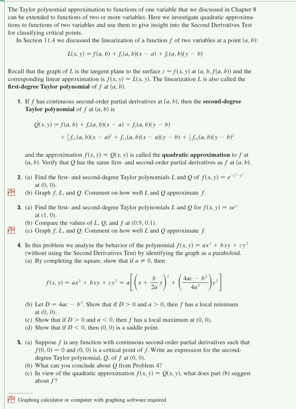 Solved The Taylor Polynomial Approximation To Functions O Chegg Com