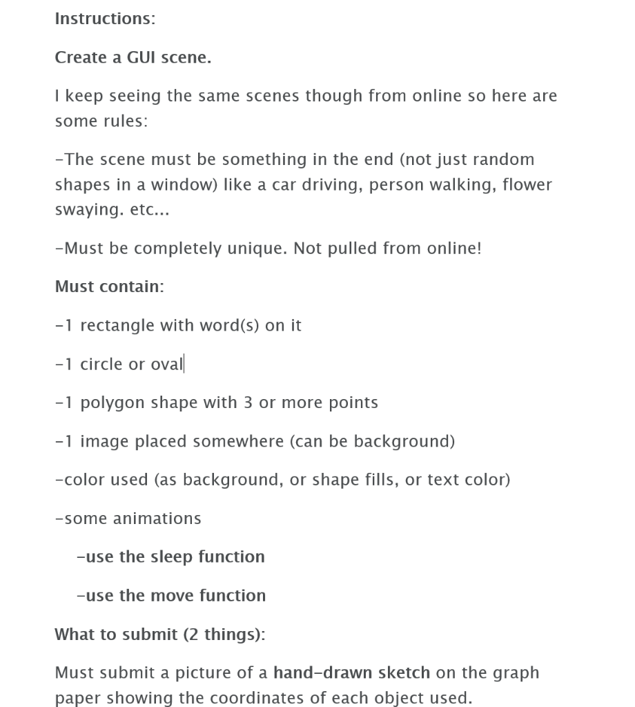 Solved Follow exactly the instructions below! Must code this | Chegg.com