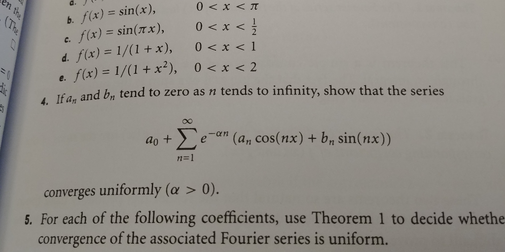 Solved V V V B F X Sin X C F X Sin Ax D F X Chegg Com