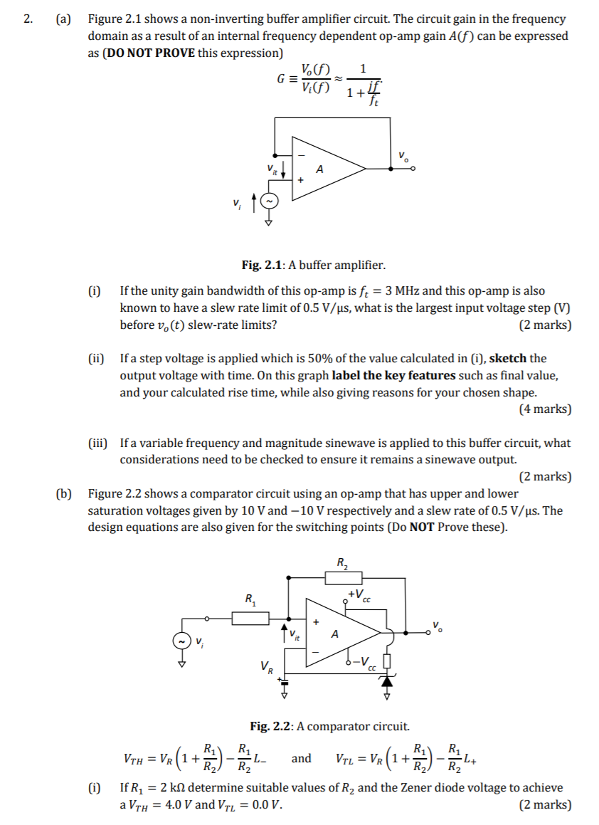 2. (a) Figure 2.1 Shows A Non-inverting Buffer | Chegg.com