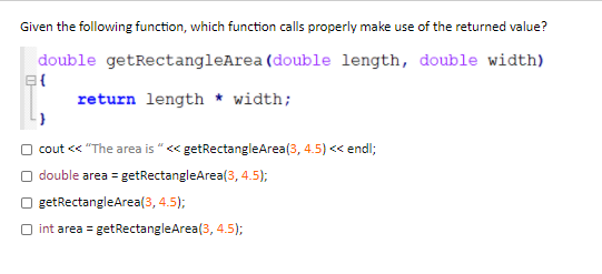 Solved Given the following program, which function call | Chegg.com